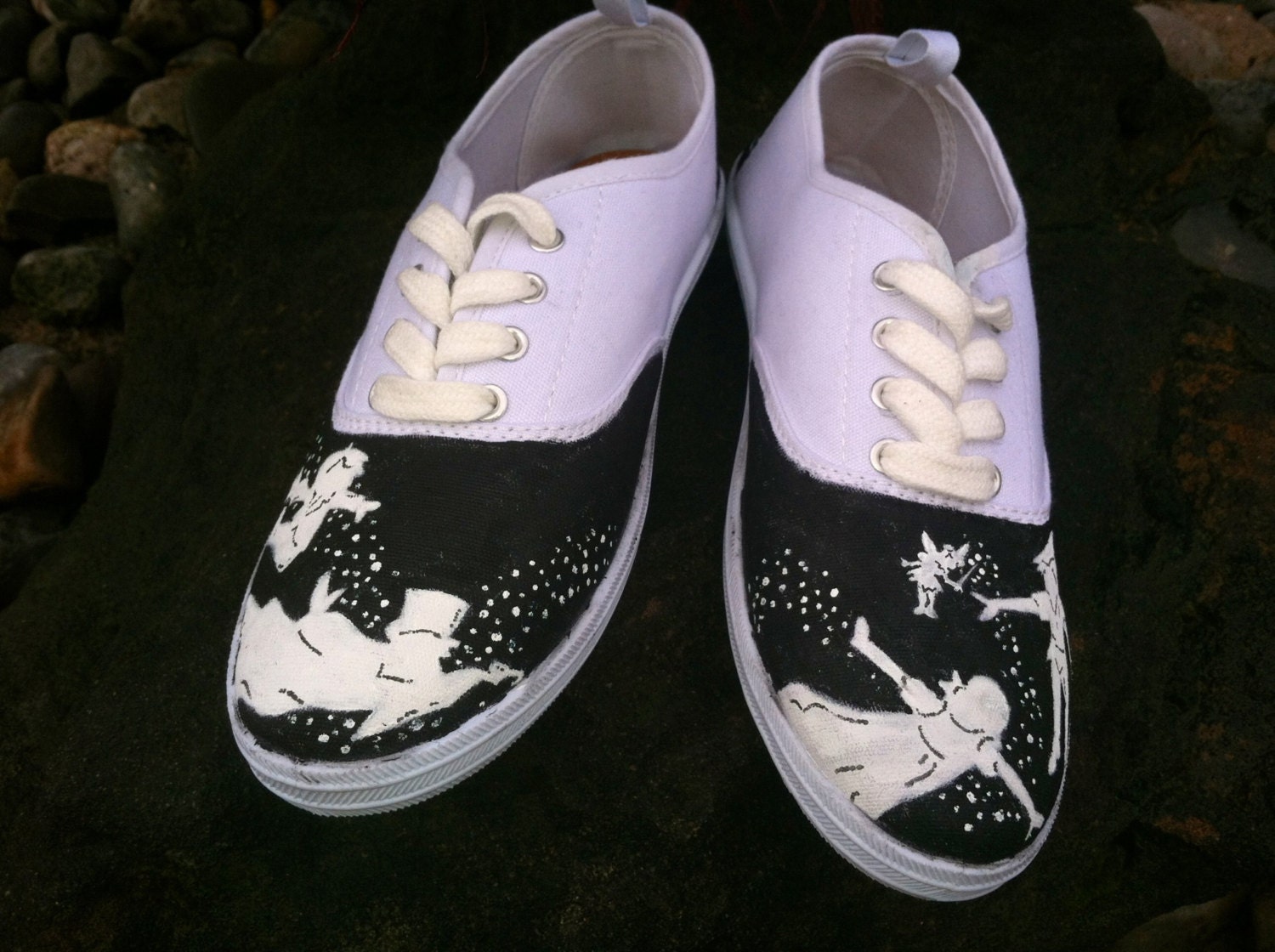 Disney's Peter Pan Custom hand painted acrylic vans style