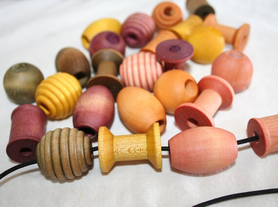 montessori threading beads