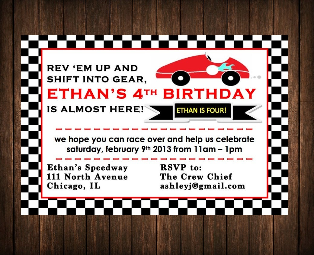 amazing race birthday party invitations free