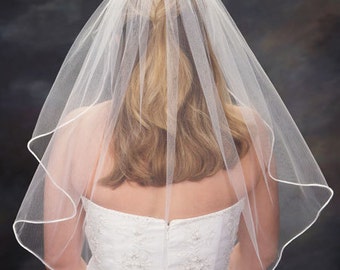 1 Tier Elbow Length Veil