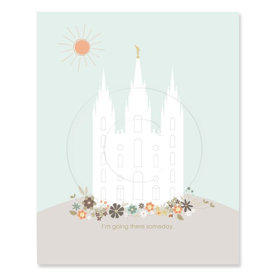Items similar to LARGE LDS Temple Printout - 16 x 20 inch - Printable ...