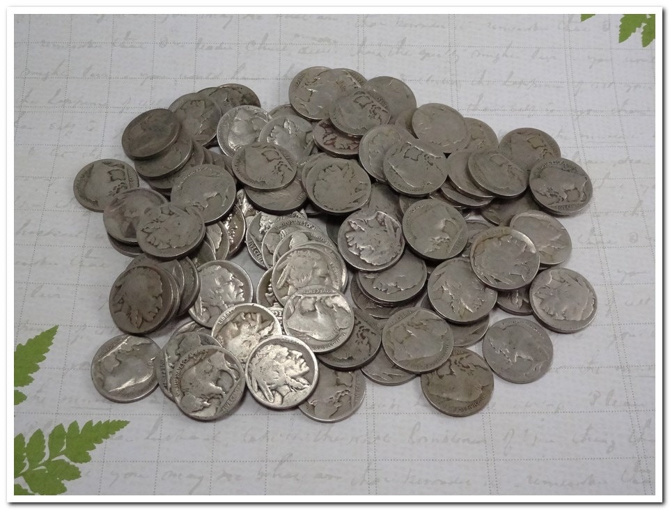 Bag of 100 Old Buffalo Nickels