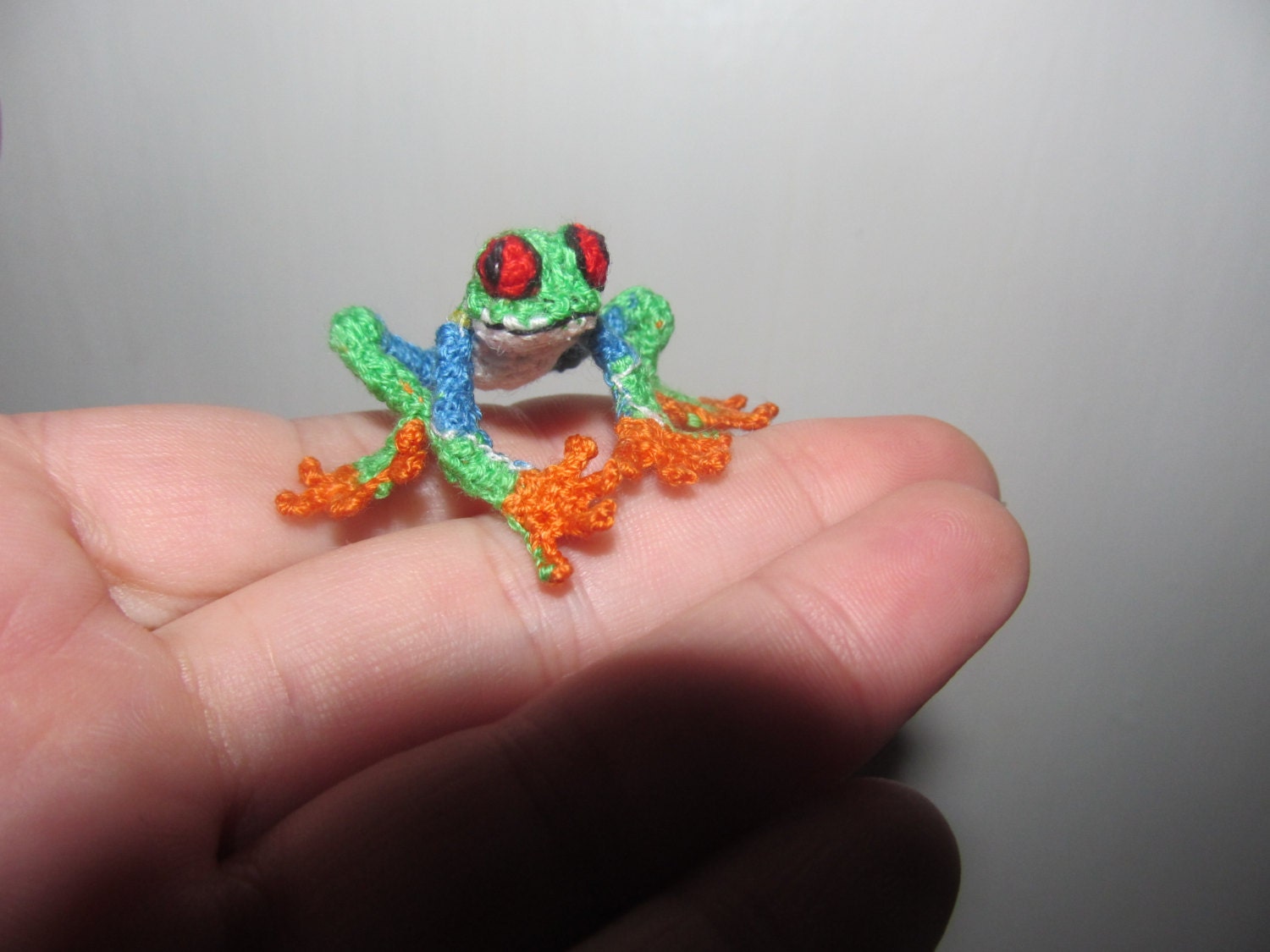 DollHouse Miniatures animals Tree Frog Crochet Amigurumi