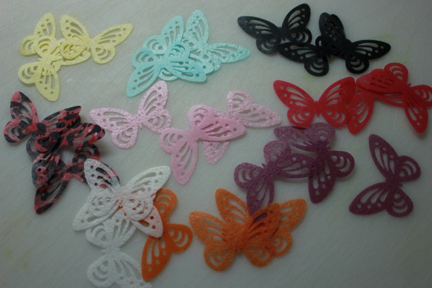 12 Large Butterfly Cake Toppers Various Colours Available