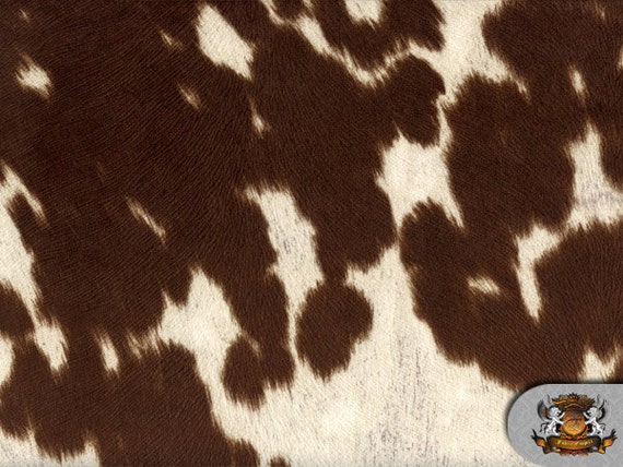 Suede Velvet Cow print fabric Udder Madness Upholstery DEEP