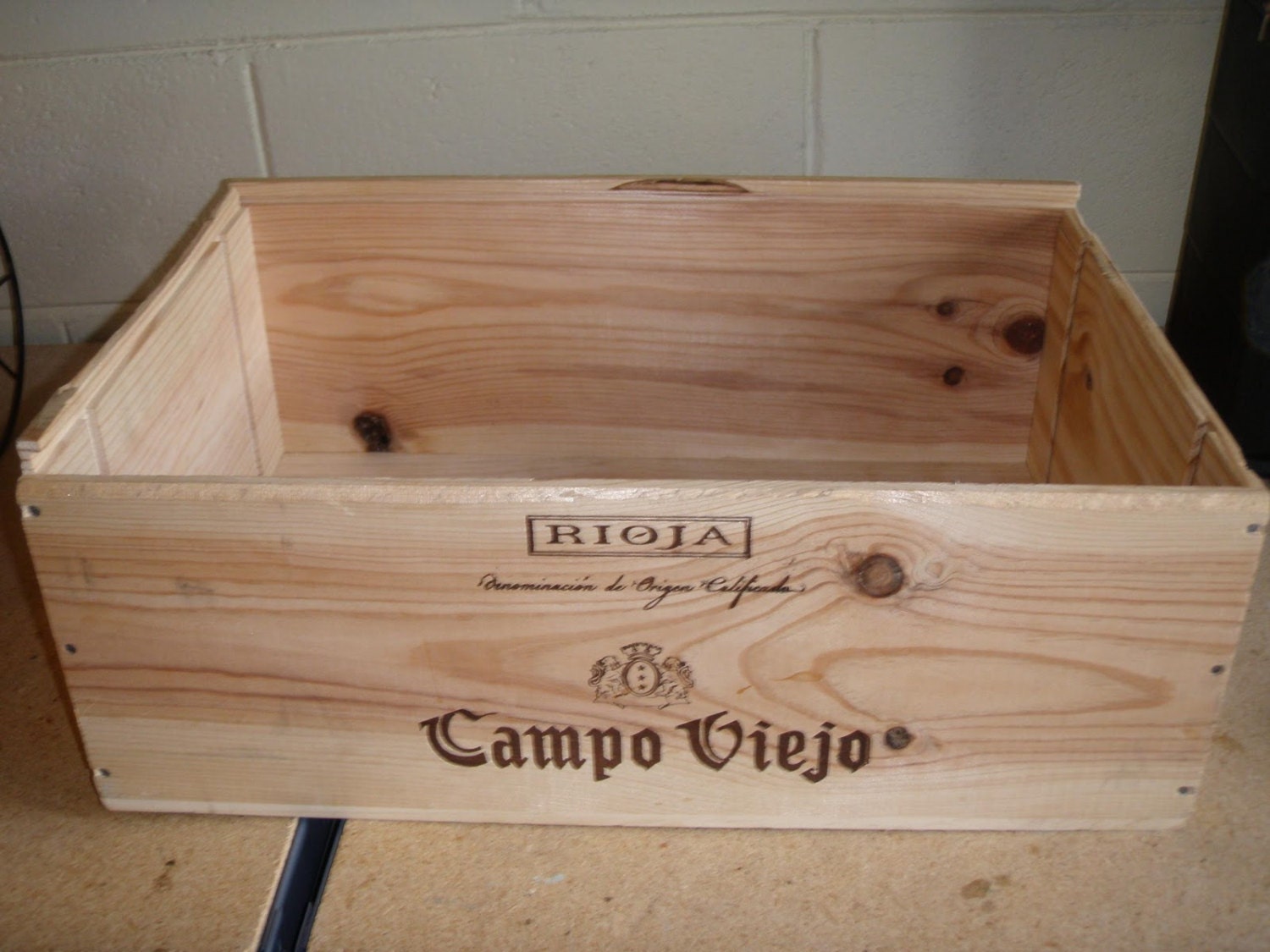 Vintage Original Wooden 12bottle Wine Crate Box for DIY