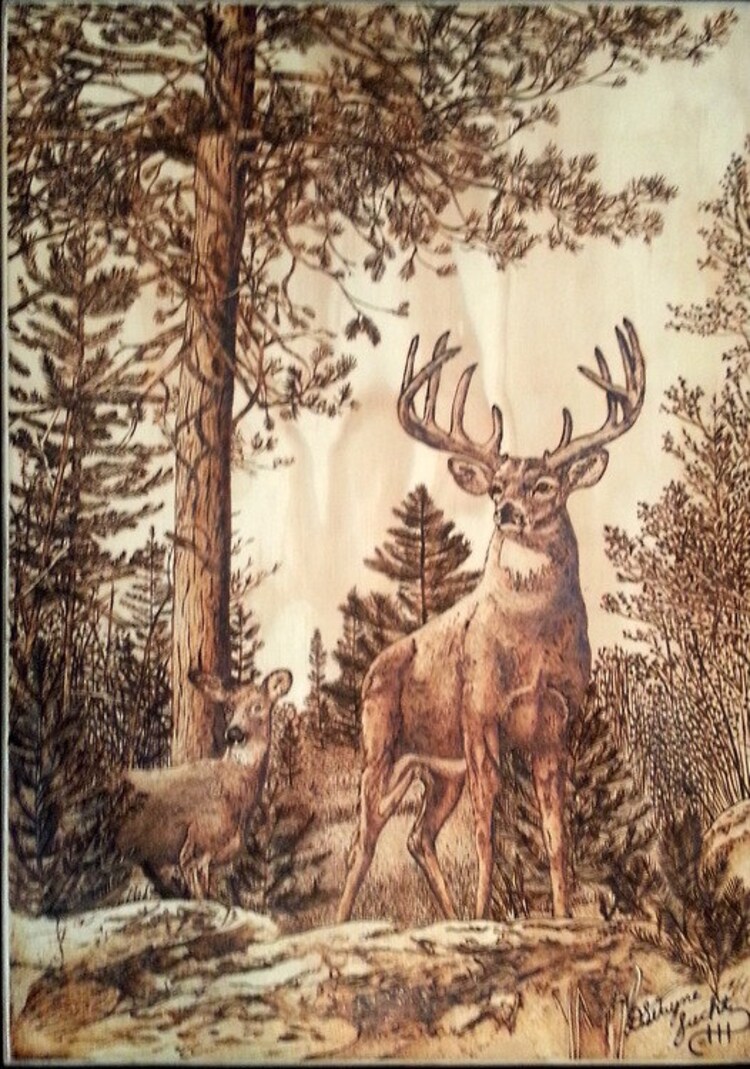 Deer in the Woods by MadTinkersShop on Etsy