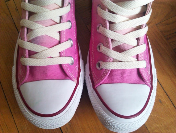 New pair Pink ombre Converse dip dye sneakers All Stars