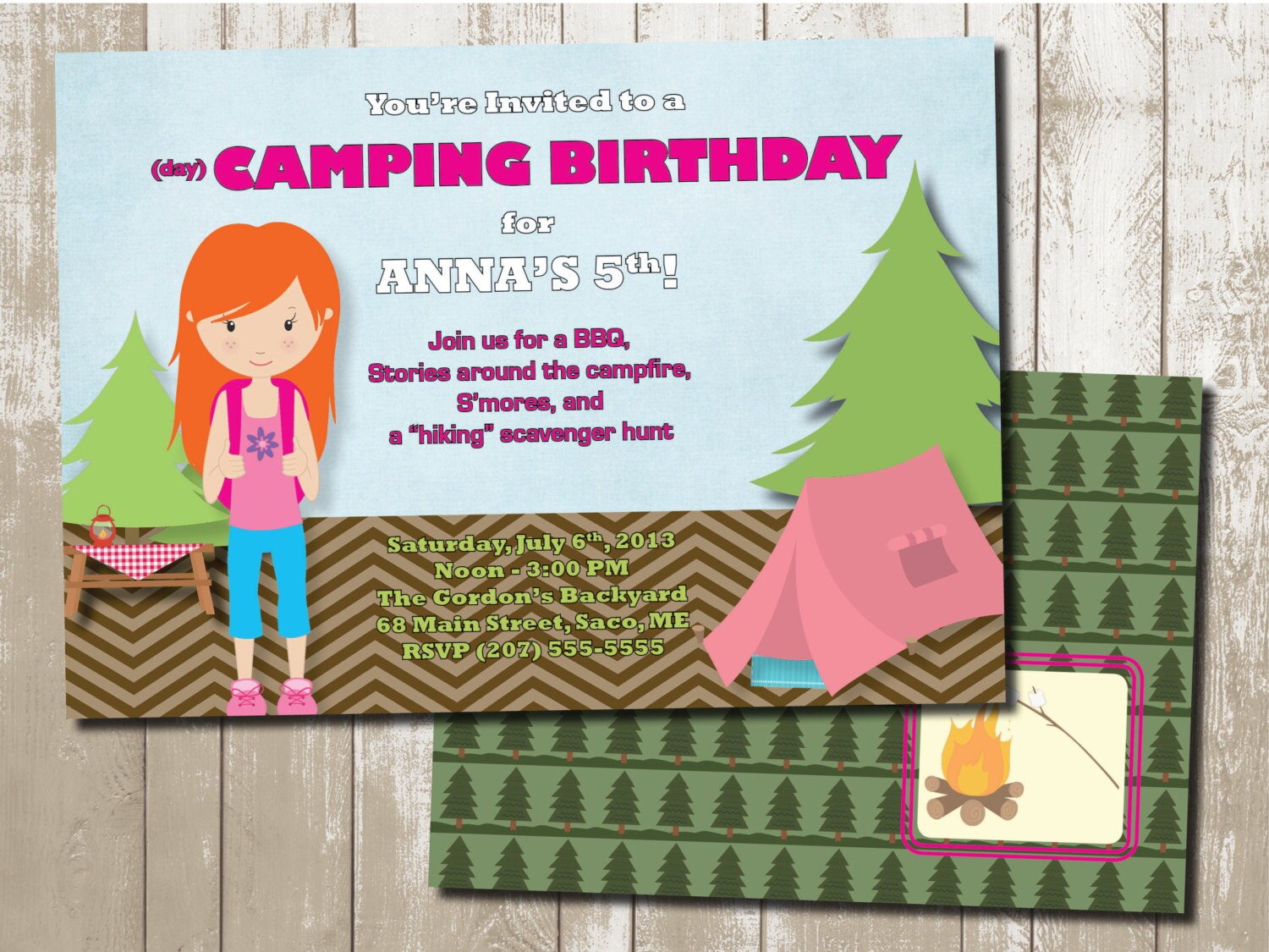 Jamboree Design Having A Camping Themed Birthday Party