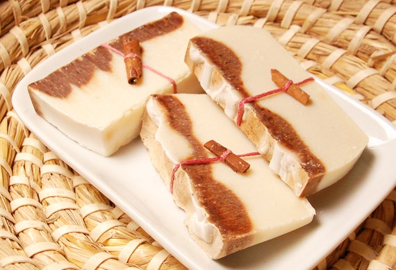 Hand made soap "Cinamon" Natural Vegan Cold Process Homemade Handmade