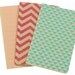 Chevron Triangle Scallops Notebooks Set of 3 Screen Printed Pocket Moleskine Cahier