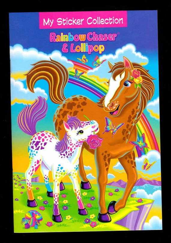 Lisa Frank My Sticker Collection Album Book Rainbow Chaser & Lollipop ...