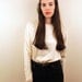 1980s Ivory SILK Buttons Blouse Size S