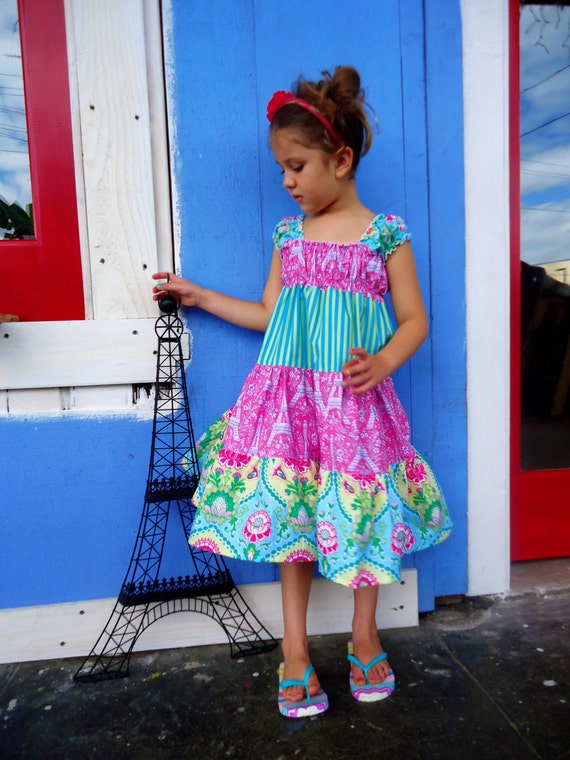 Summer Dress French Dress Paris Dress Girls Party Dress