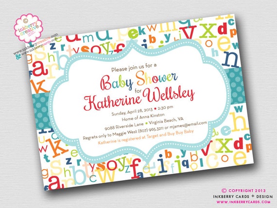 Colorful Baby Shower Invitations 8