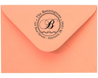 Personalized Self Inking Return Address Stamp - self inking address stamp - Custom Rubber Stamp R65