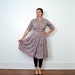 1950s Paint Stroke Dress // XL