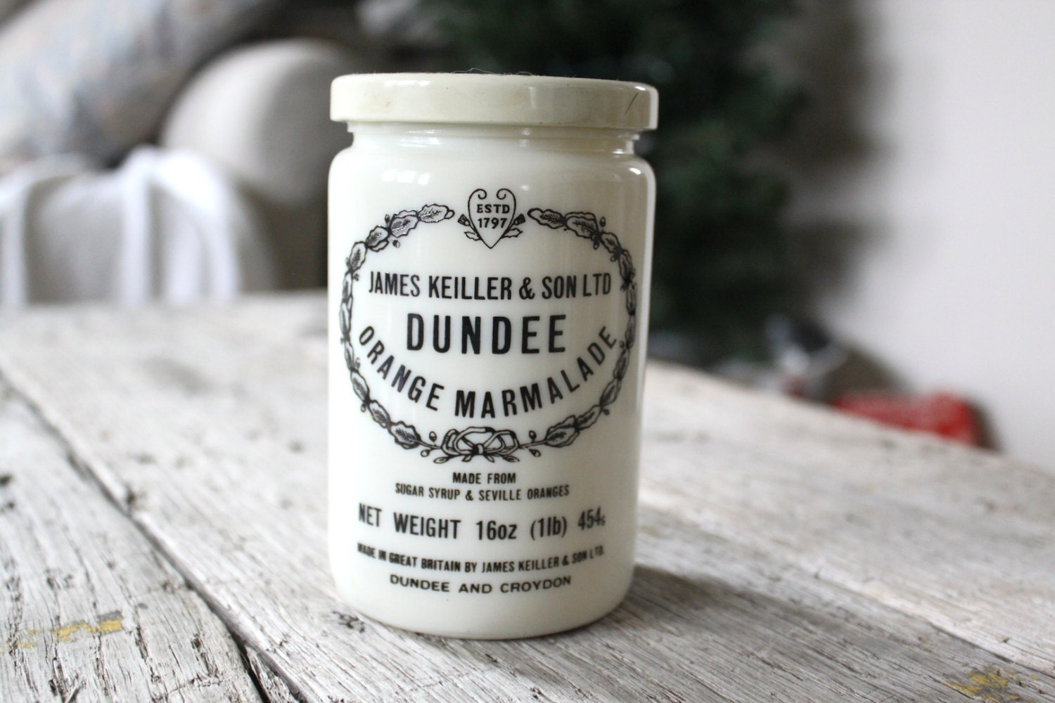 Vintage Dundee Orange Marmalade Jar with Lid