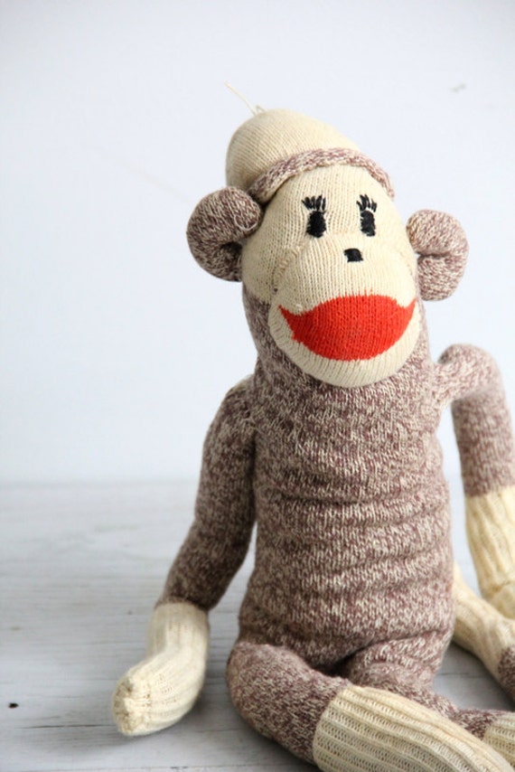 vintage sock monkey