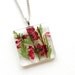 Heather Necklace, Real Flowers in Resin Pendant, Botanical, Flora
