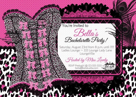 Lingerie Bachelorette Party Invitations 9