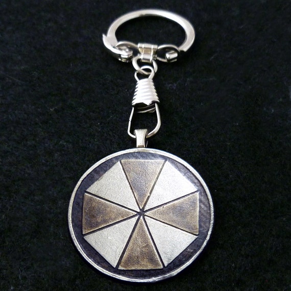 Resident Evil Umbrella Corp Keychain by boxinghobo on Etsy