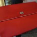 Vintage Red Satin Christian Dior Lingerie Bag Pink Lining Rhinestone Accent Travel Bag Pouch Clutch Style Red Bag 120