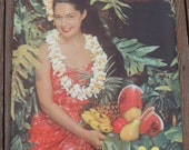 Vintage Original Travel Poster / United Airlines Hawaii Poster / Travel Poster