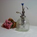 Vintage Glass Plant Mister Sprayer Atomizer / Green Glass