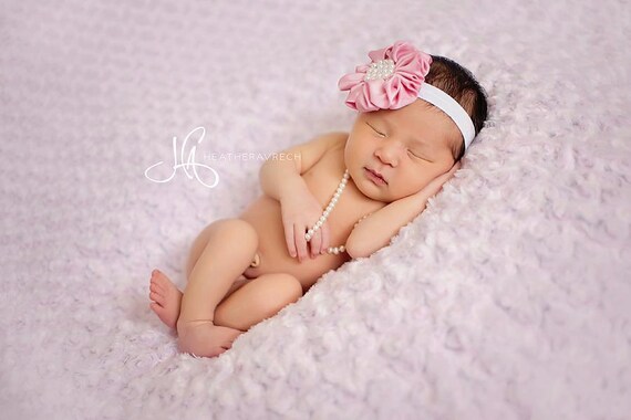 items similar to pink and white headband baby flower items similar to baby headband newborn headband light items similar to pink and white headband baby flower items similar to baby headband newborn headband light