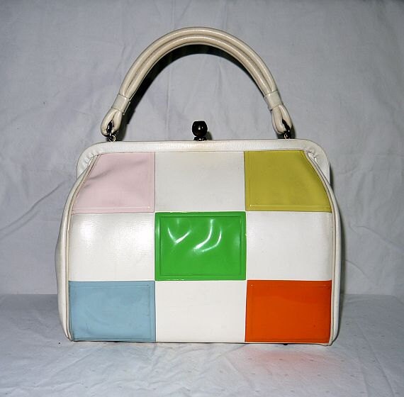 vintage 60s mod purse / 1960s handbag / by StellAdoraVintage