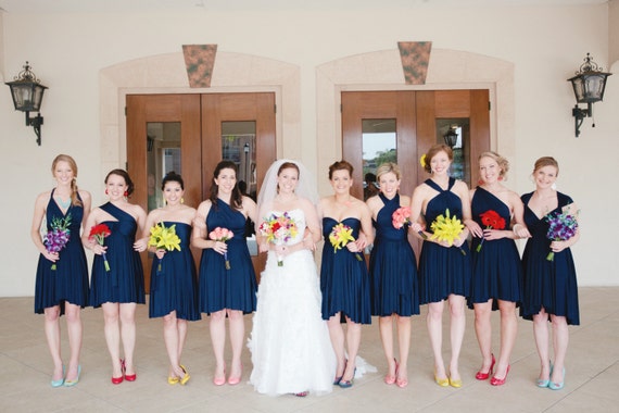 Navy Bridesmaid  Dresses 