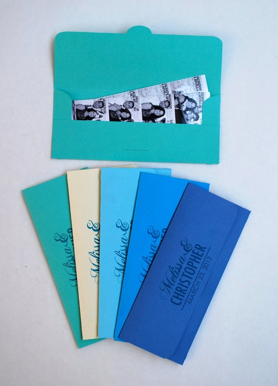 Photobooth PhotoStrip Envelopes Wedding Party Favor