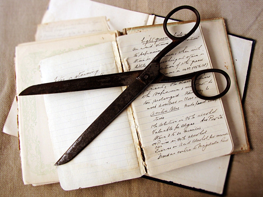 antique 12 inch scissors large 8 inch blades wallpaper