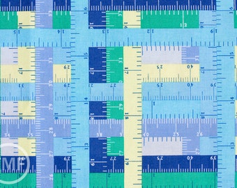 Half Yard Hipster Rulers in Blue, Shannon Lamden, Riley Blake Designs, 100% Cotton Fabric, C517-03