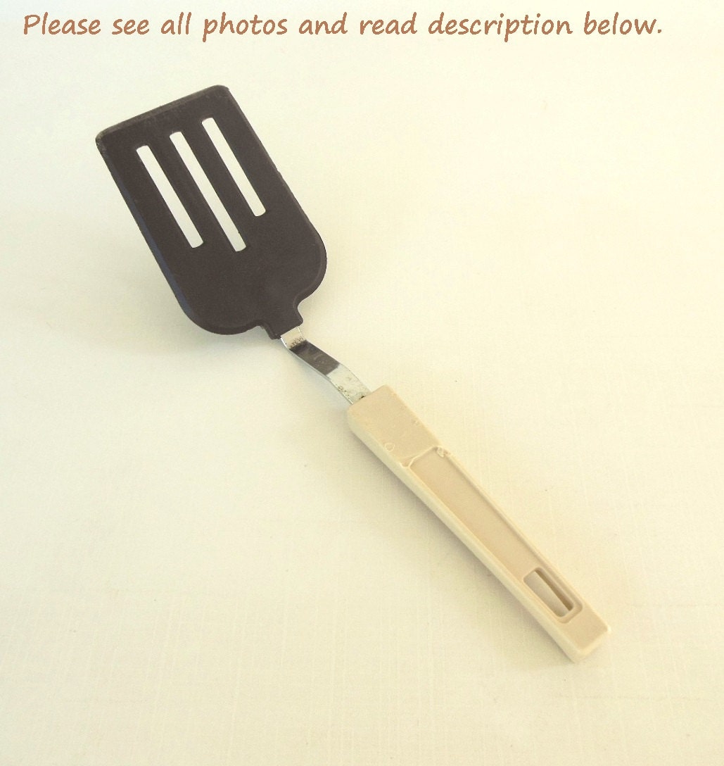 Short Handle Spatula Nylon Plastic Metal asis 80s Kitchen