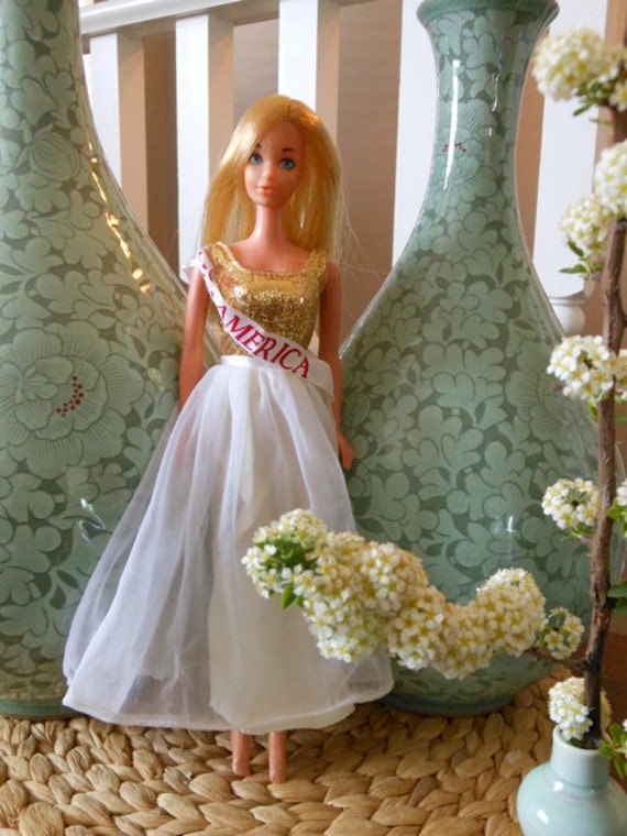 Vintage Early 1970s Miss America Barbie Doll by CRAntiquePost