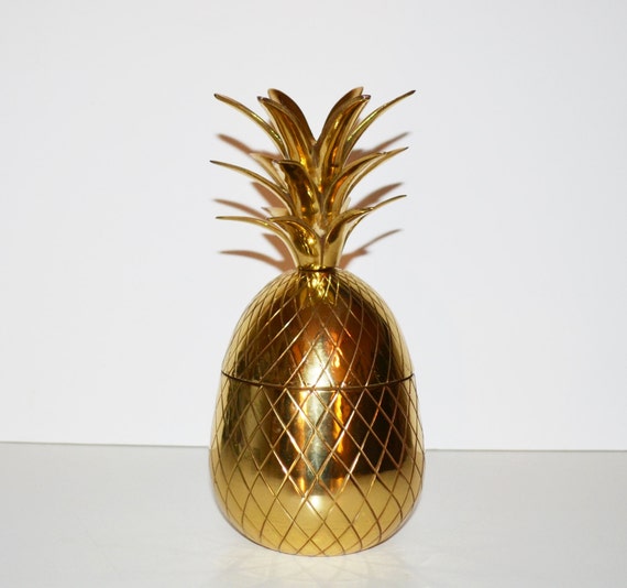 Vintage Brass Pineapple Hollywood Regency Brass by JudysJunktion