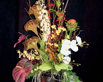 Popular items for orchid arrangement on Etsy