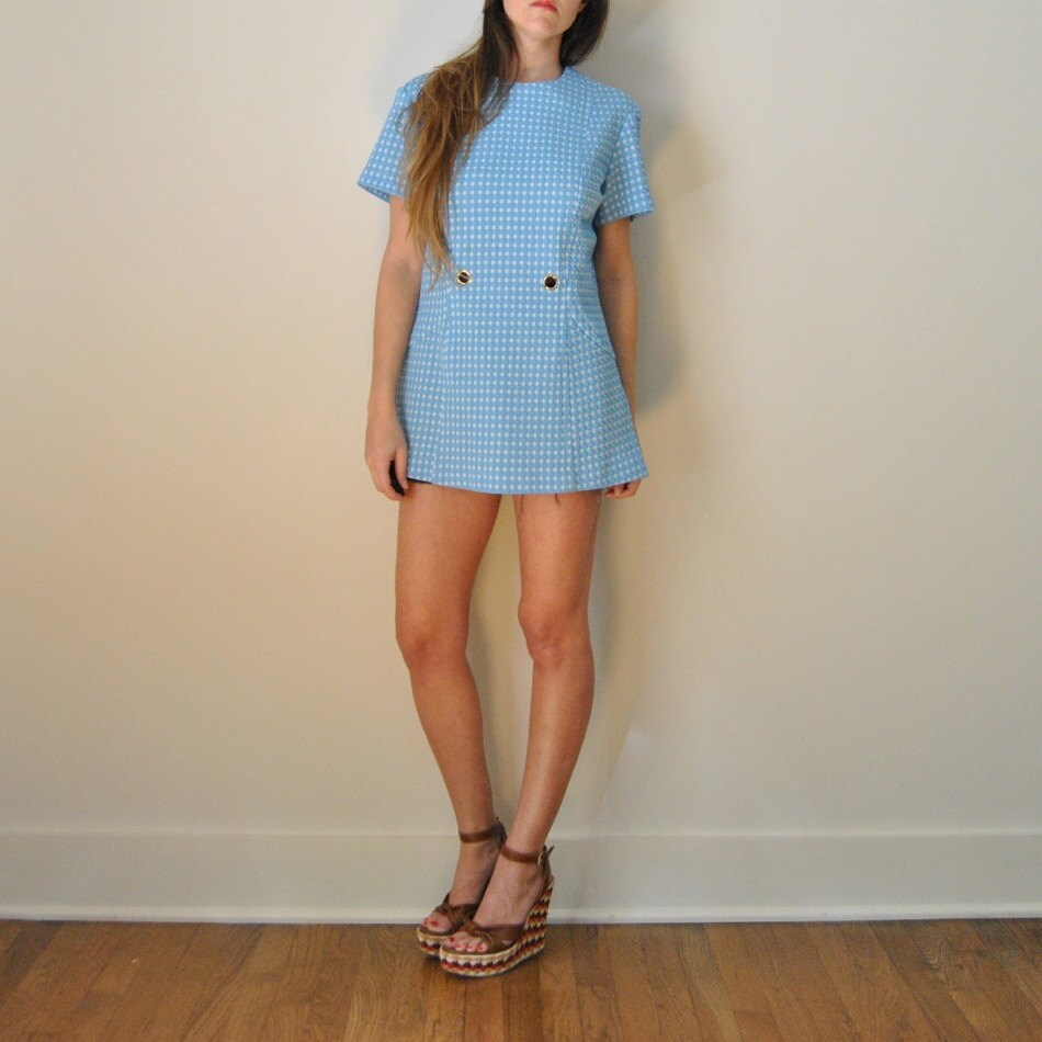 Mini Tunic Dress // July 4th 60s Knit Micro Mini by JACKNBOOTS