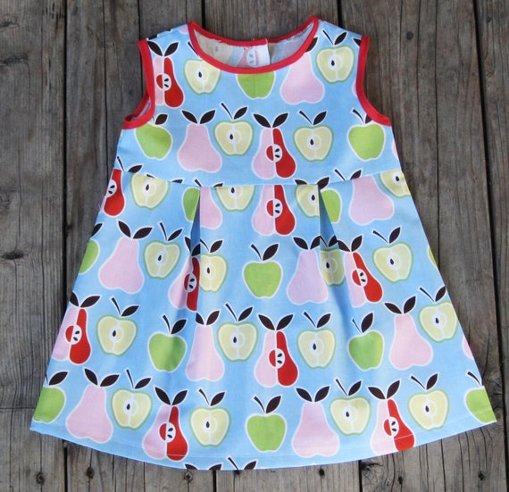 Apples and Pears Baby Dress