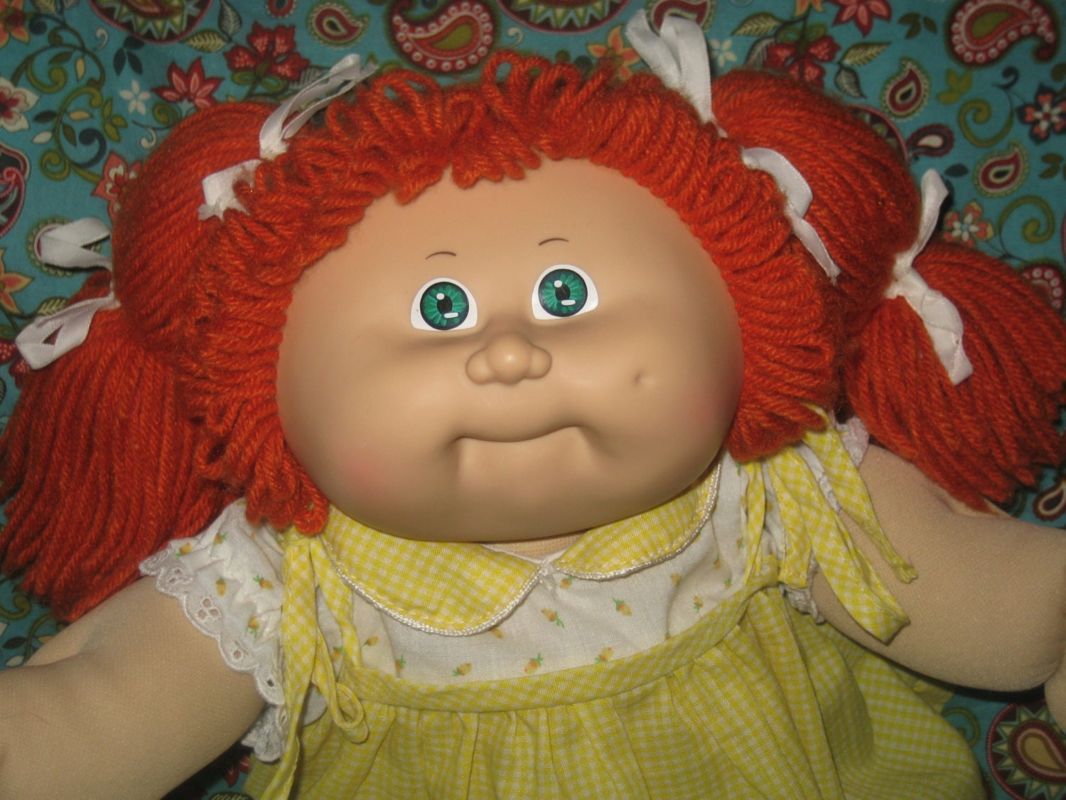 cabbage patch kid with red hair