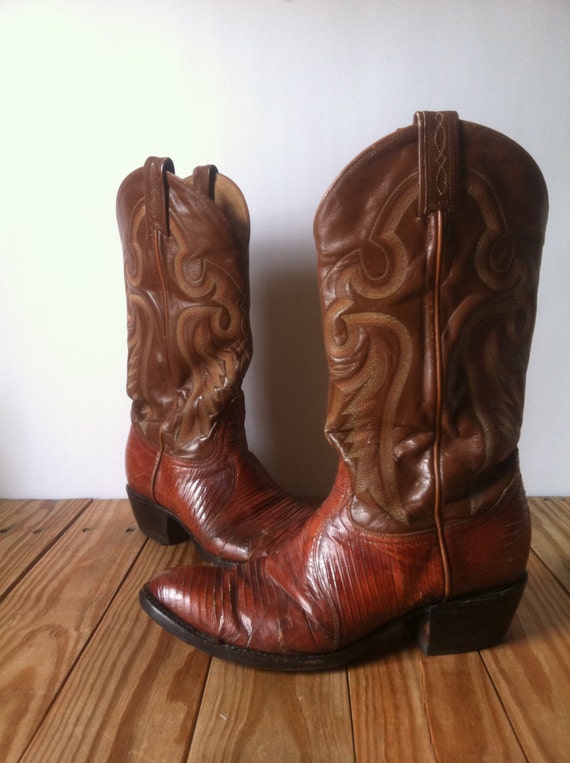 mens lizard skin cowboy boots