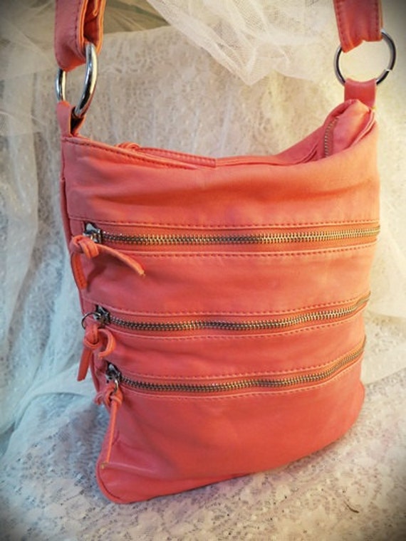 salmon pink purse