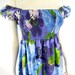 ON LAYAWAY - 70s Maxi Dress in Blue and Purple Floral - small