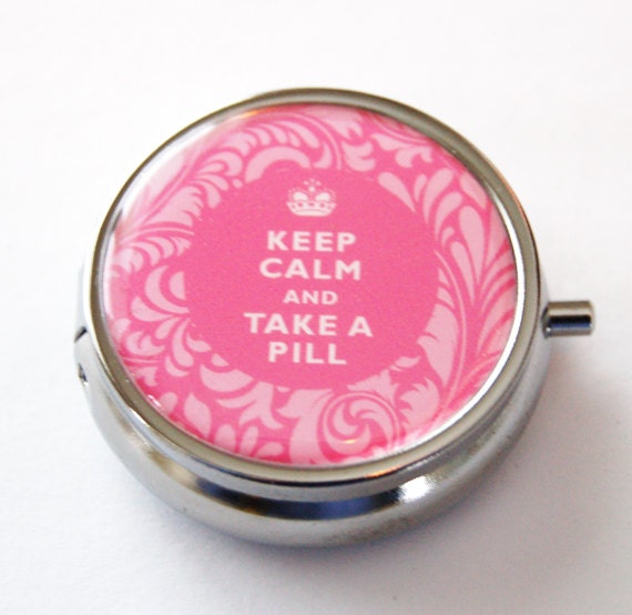Pill Case Keep Calm Take A Pill Pill Box Case Pill