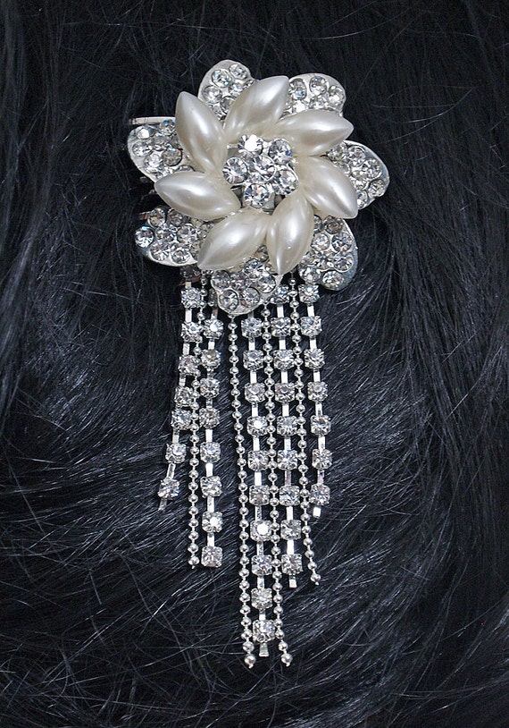 Bridal Hair Comb Rhinestone Pearl Hair Comb Wedding Comb Il_570xn
