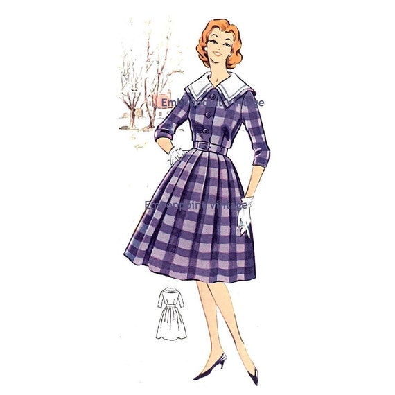 size dress patterns pdf plus Plus  Pattern 1950s PDF    Size (or Dress Pattern any size) No Vintage