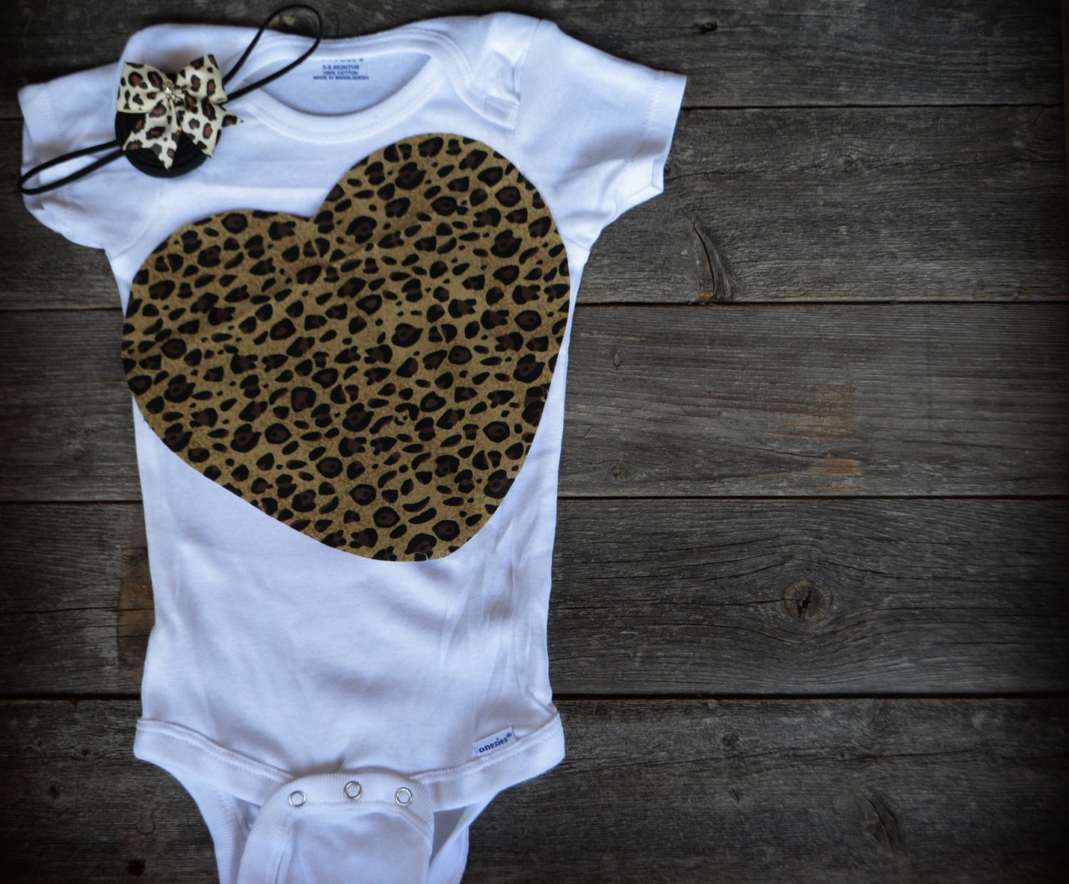 Leopard Print Onesie Animal Print Onesie Baby Print Onesie