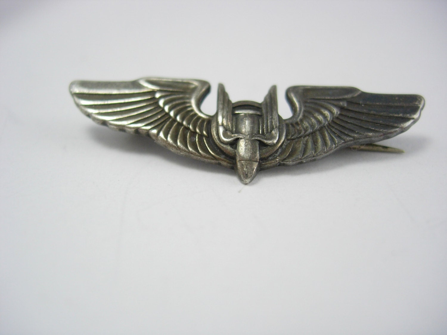 vintage navy flying half wing pin